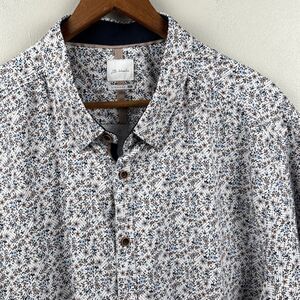 JB Holt Shirt Men 2XL Floral AOP Performance Stretch Lightweight Short Sleeve